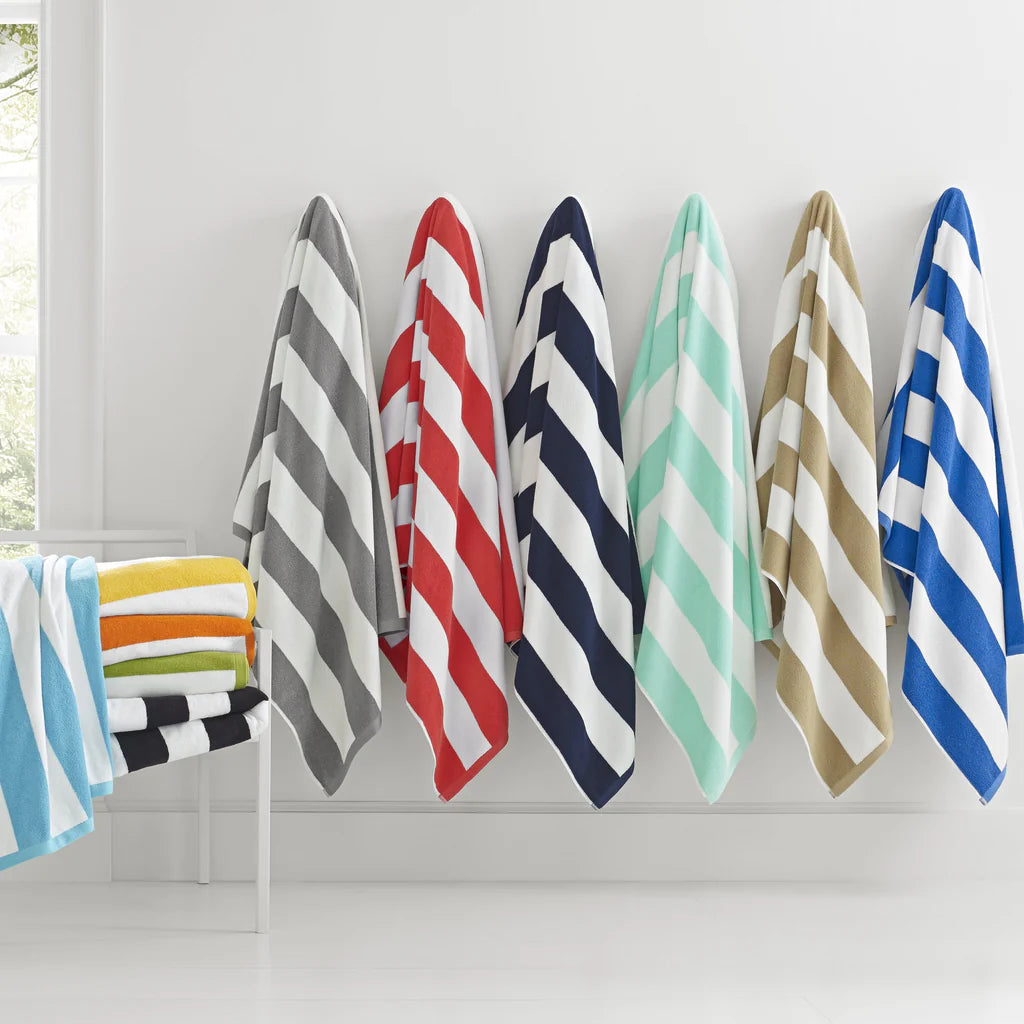 Cabana Stripe Luxury Beach Towels | Set of 4