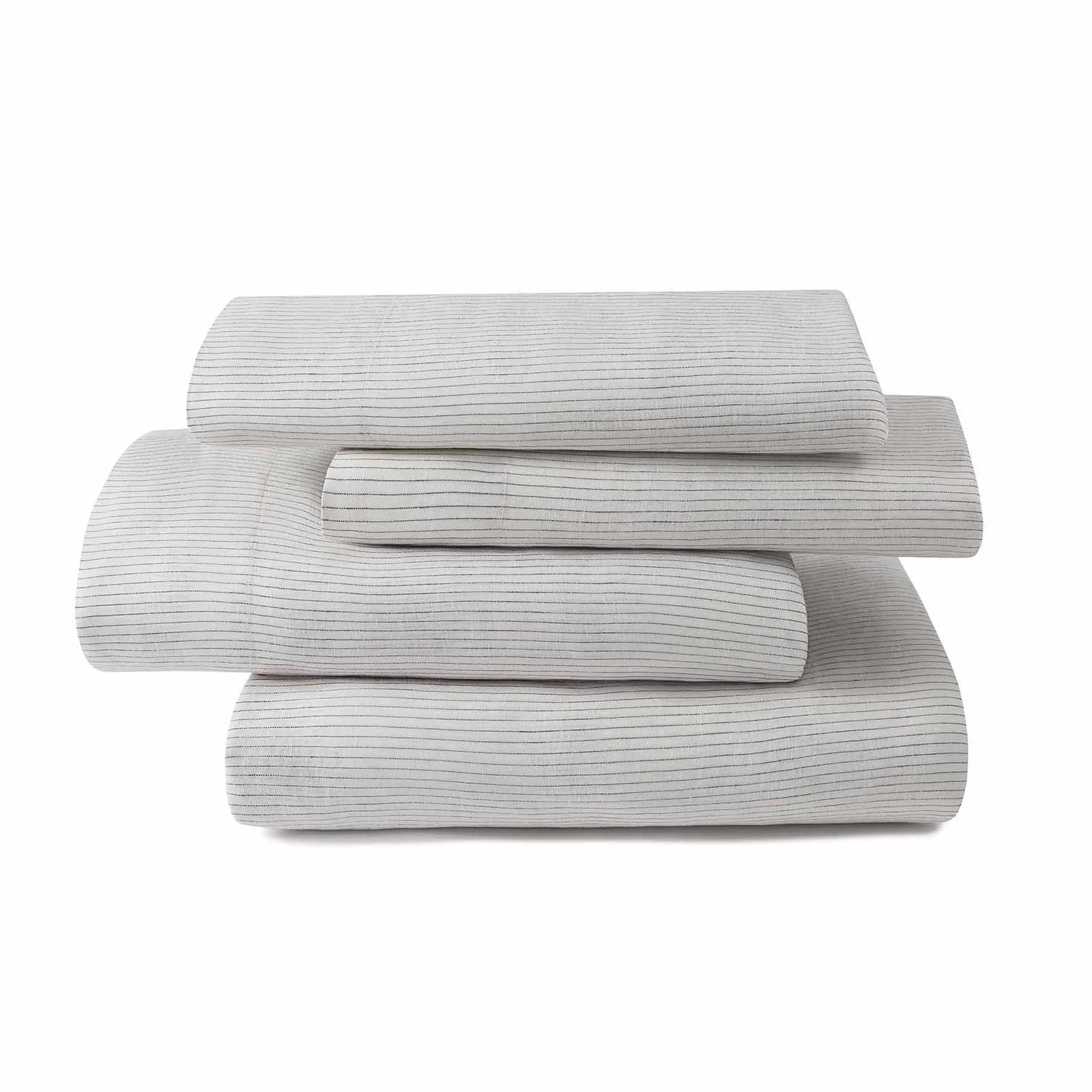Laguna Stripe Linen Sheet Set