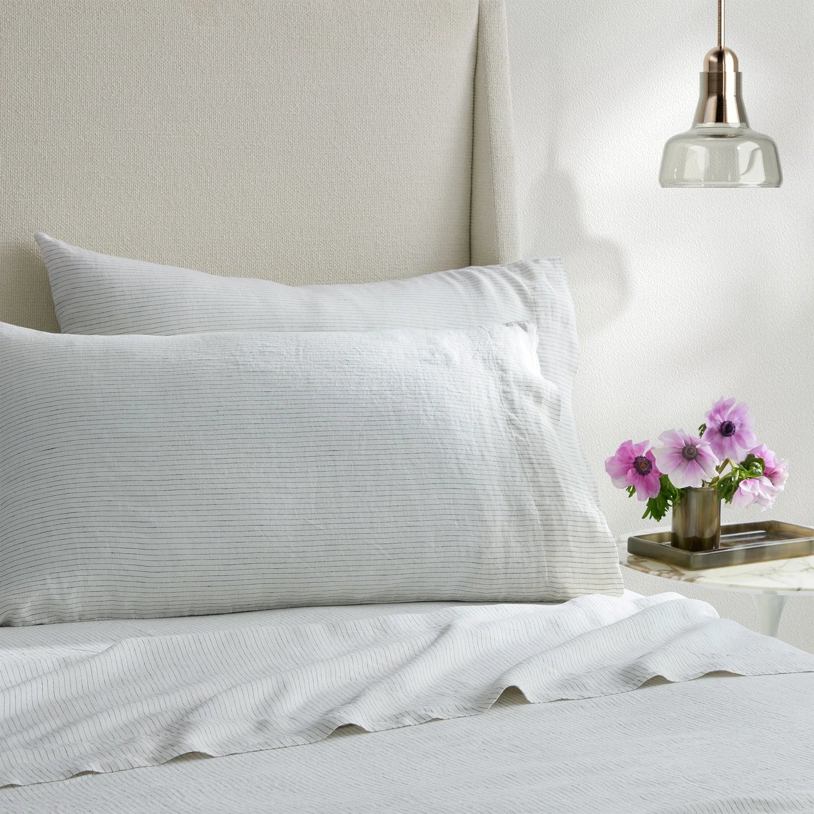 Laguna Stripe Linen Sheet Set