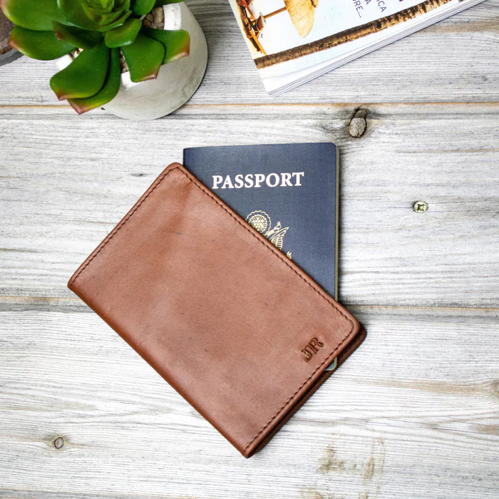 The Passport Cover - Cognac