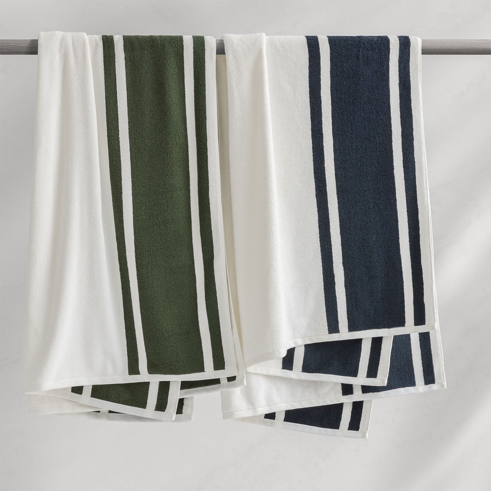 Mari Stripe Reversible Beach Towels | Set of 4