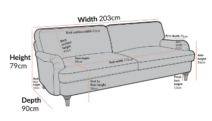Sienna Blue Sofa