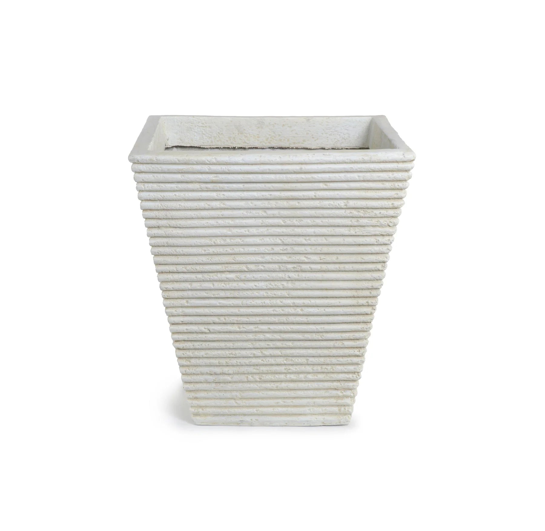 Square Ribbed Fiberglass Tree Planter