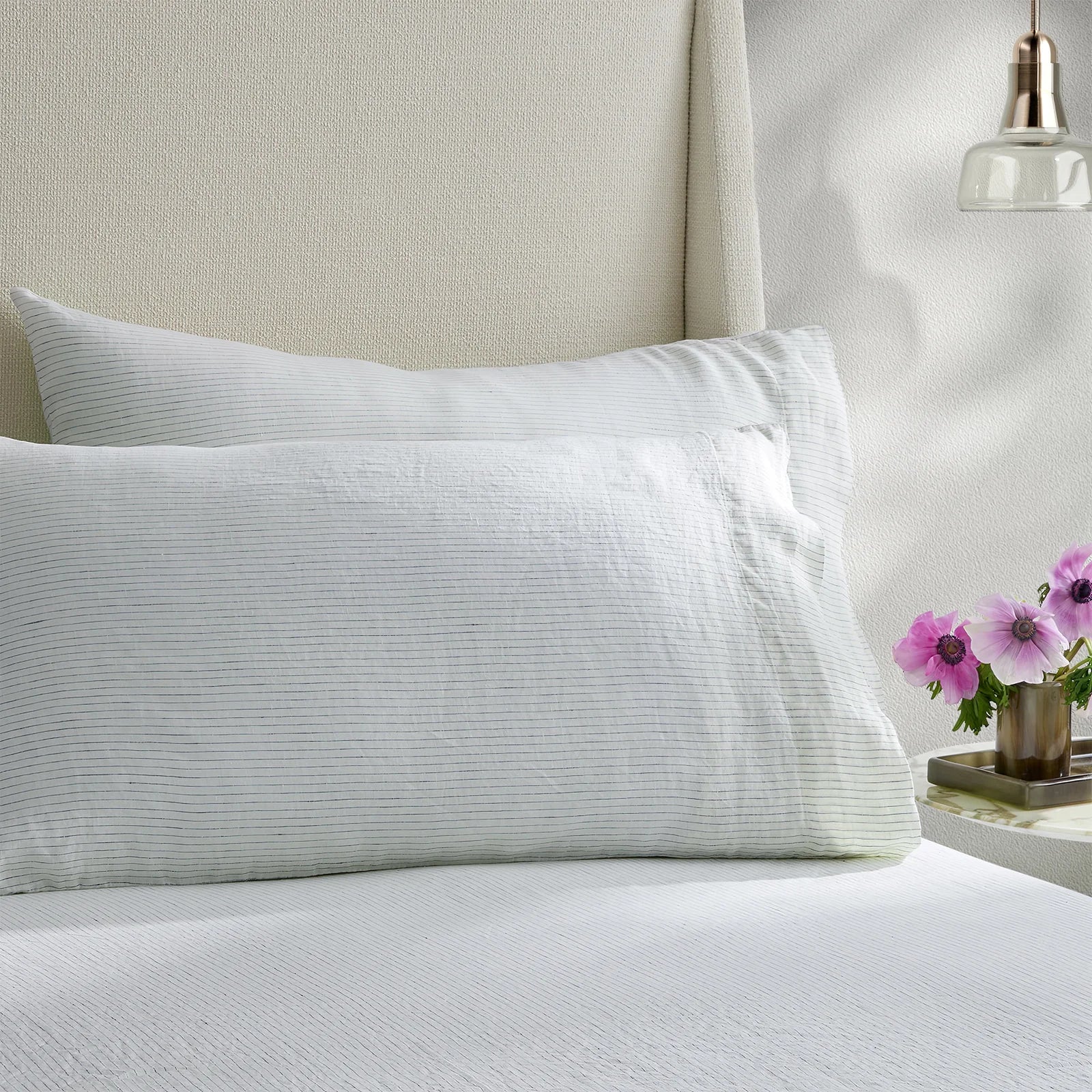 Laguna Stripe Linen Pillowcase Set of 2
