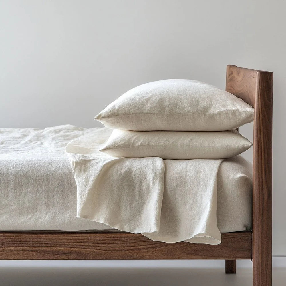 Flax King Linen Bedding (Sheets & Duvet Set)